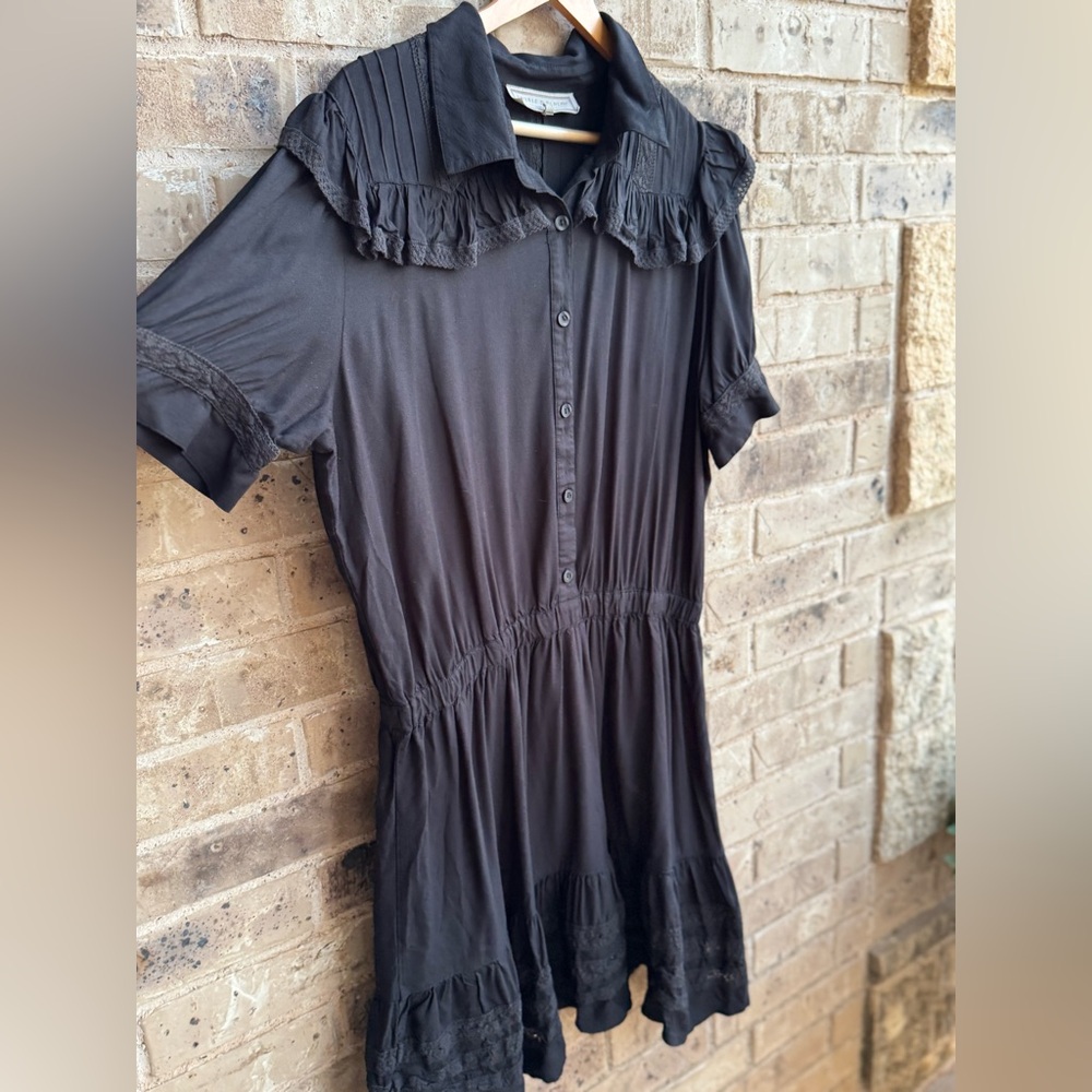 Double D Ranch Punchy Elegant Black Mini Dress Size 1X - Picture 2 of 7